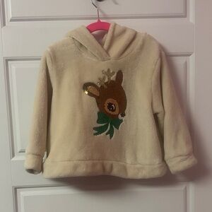H&M Hoodie with Reindeer Design- 3T